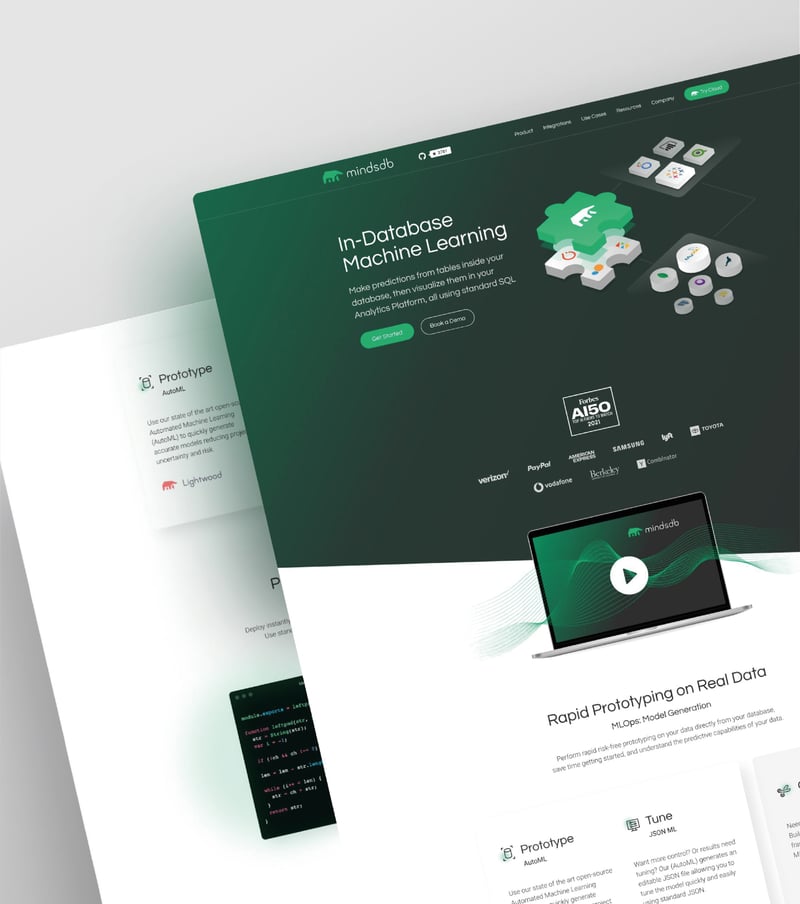 MindsDB project preview